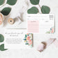 Afternoon Blooms | Printable Recipe Card Template - Black Bow Studio