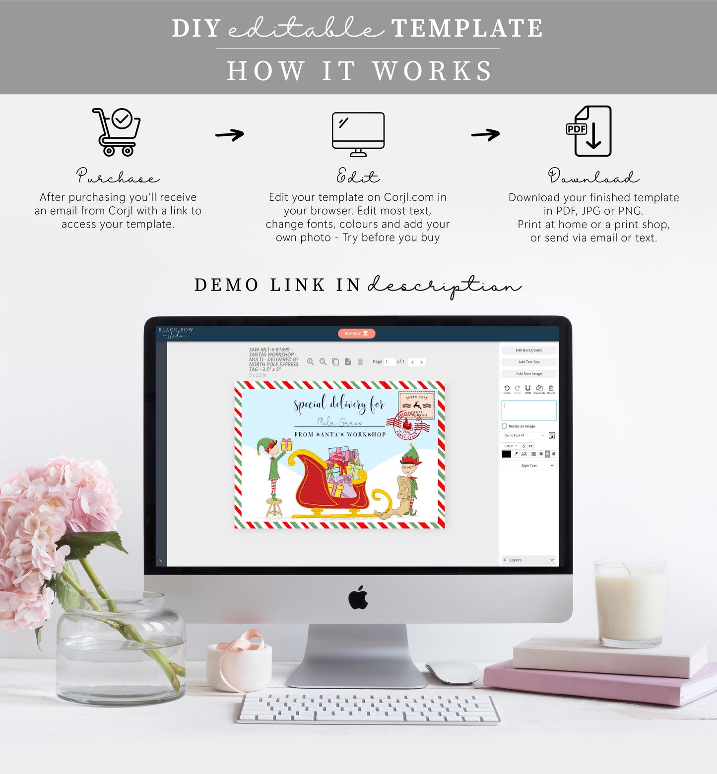 Santa's Workshop Multi | Printable Christmas Special Delivery Tag Templates Bundle