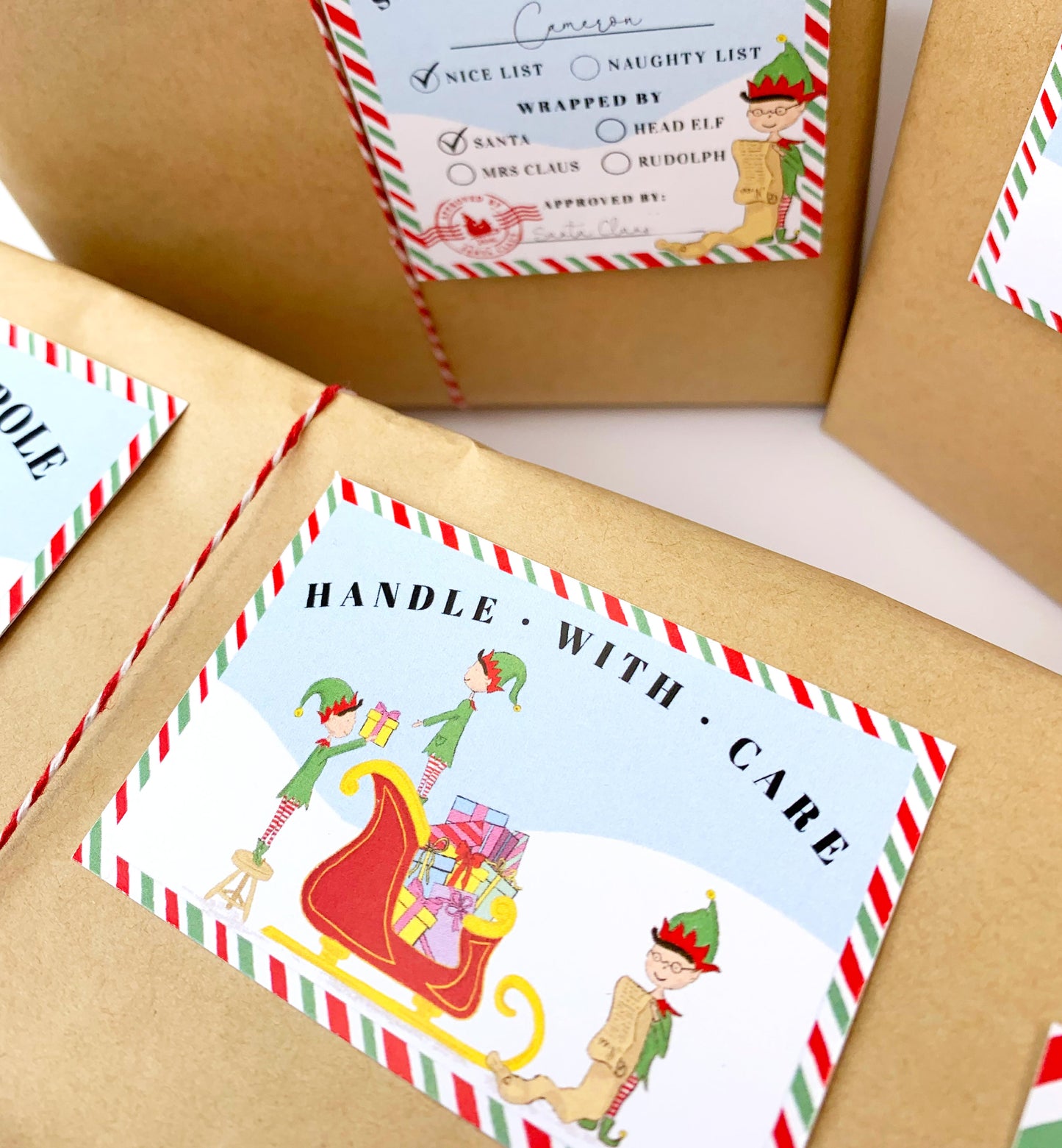 Santa's Workshop Multi | Printable Christmas Special Delivery Tag Templates Bundle