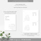 Ellesmere White | Printable Save The Date Template