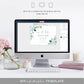 Ferras Blossom Blue | Printable Save The Date - Black Bow Studio