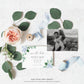 Ferras Blossom Blue | Printable Save The Date - Black Bow Studio