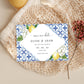 The Med Lemons | Printable Save The Date - Black Bow Studio