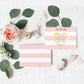 Stripe Pink | Scratch-off Bridesmaid Proposal Card