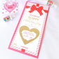 Stripe Pink Red | Scratch-off Valentine's Gift Voucher