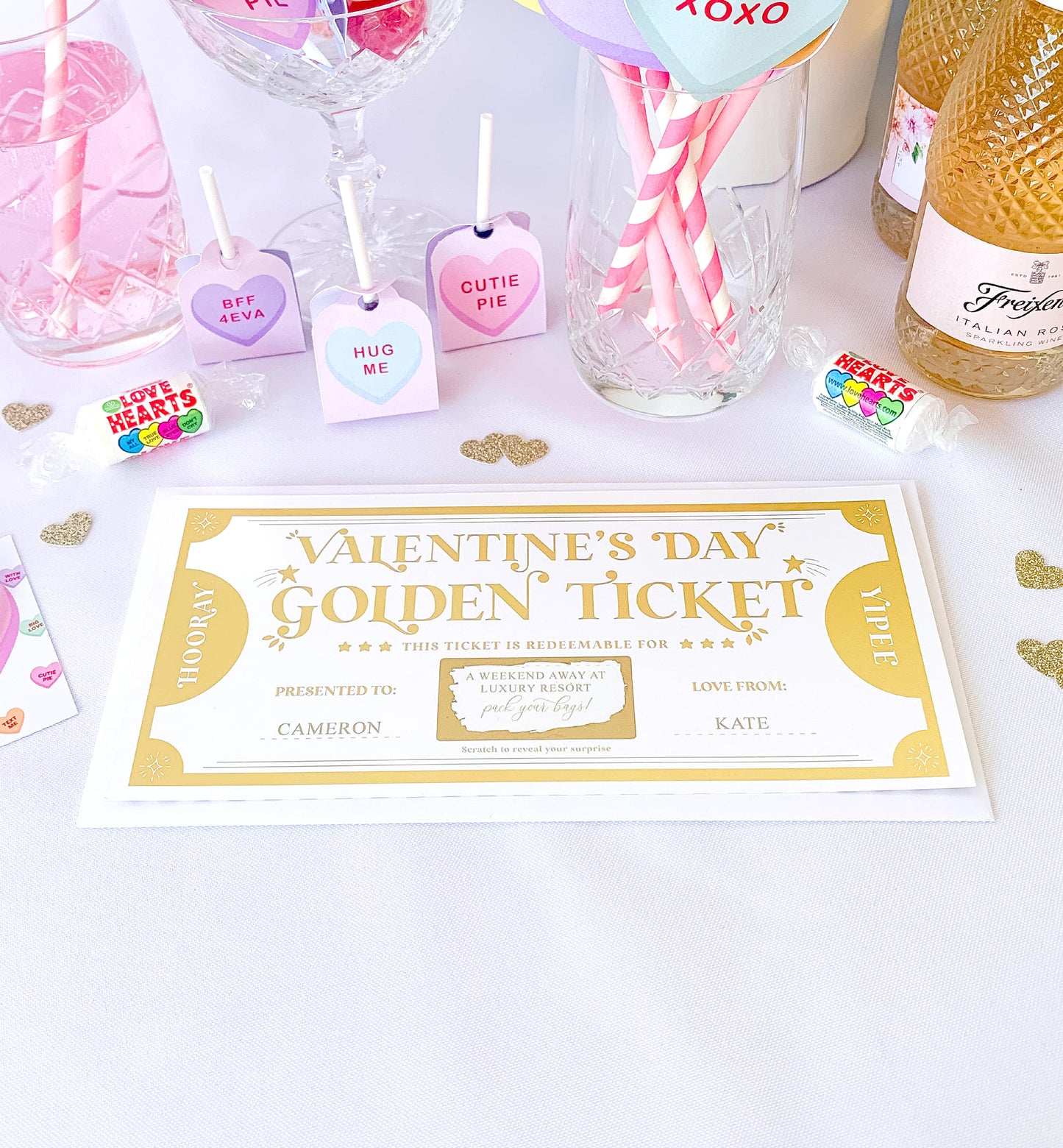 Golden Ticket Gold | Scratch-off Valentine's Day Gift Voucher