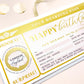 Watercolour Pink Gold | Scratch-off Birthday Boarding Pass