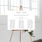 Estelle White | Printable Seating Chart - 3 Banquet Tables