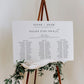 Estelle White | Printable Seating Chart - 3 Banquet Tables