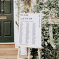 Estelle White | Printable Seating Chart - 3 Banquet Tables