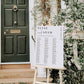 Estelle White | Printable Seating Chart - 3 Banquet Tables