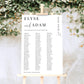 Estelle White | Printable Seating Chart - 3 Banquet Tables