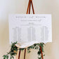 Ellesmere White | Printable Seating Chart Template
