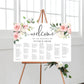 Darcy Floral Pink | Printable Seating Chart Template - Alphabetical