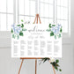 Ferras Blossom Blue | Printable Seating Chart - Alphabetical