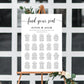Leyton Script | Printable Seating Chart - Black Bow Studio