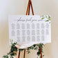 Darcy Greenery | Printable Seating Chart Template