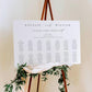 Ellesmere White | Printable Seating Chart Template