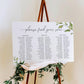 Darcy Greenery | Printable Seating Chart Template