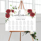 Darcy Floral Red | Printable Seating Chart - Black Bow Studio