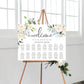 Darcy Floral White | Printable Seating Chart - Black Bow Studio