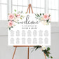 Darcy Floral Pink | Printable Seating Chart Template