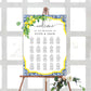 Positano Lemons | Printable Seating Chart - Black Bow Studio