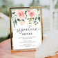 Darcy Floral Pink | Printable Signature Drinks Sign Template