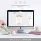 Darcy Floral Pink | Smartphone Bridal Shower Invitation - Black Bow Studio