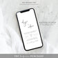 Gigi Script White | Smartphone Wedding Invitation