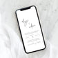 Gigi Script White | Smartphone Wedding Invitation