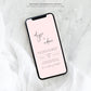 Gigi Script White | Smartphone Wedding Invitation