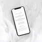 Estelle White | Smartphone Wedding Invitation Template