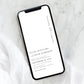 Estelle White | Smartphone Wedding Invitation Template