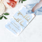Watercolour Blue Gold | Printable Sprinkled With Love Favour Tag Template
