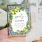 Spritz Station Sign, Positano Blue Tile Oranges Lemons Aperol Spritz Cocktail Sign, Wedding Cocktail Bar Sign, Signature Drinks Sign