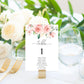 Darcy Floral Pink | Printable Table Numbers Template