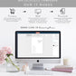 Ellesmere White | Printable Table Numbers Template