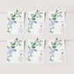 Ferras Blossom Blue | Printable Table Numbers