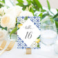 The Med Lemons | Printable Table Numbers - Black Bow Studio