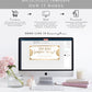 Golden Ticket Gold | Printable Tattoo Custom Gift Voucher Template