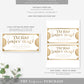 Golden Ticket Gold | Printable Tattoo Custom Gift Voucher Template
