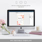 Abbieville Floral White | Printable Favour Tag Template - Black Bow Studio