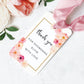 Abbieville Floral White | Printable Favour Tag Template - Black Bow Studio