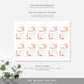 Abbieville Floral White | Printable Favour Tag Template - Black Bow Studio