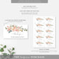 Cambridge Floral Multi | Printable Favour Tag Template - Black Bow Studio