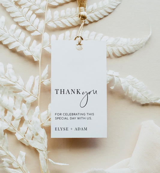 Estelle White | Printable Thank You Favour Tags