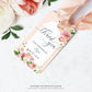 Quinn Floral Pink | Printable Favour Tags