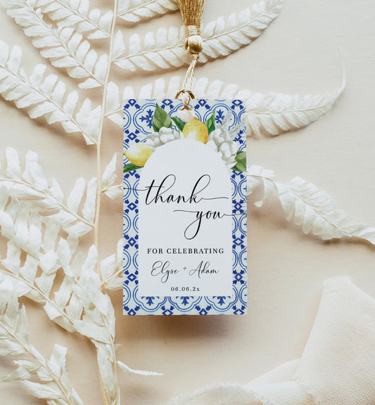 The Med Arch Lemons | Printable Favour Tags Template