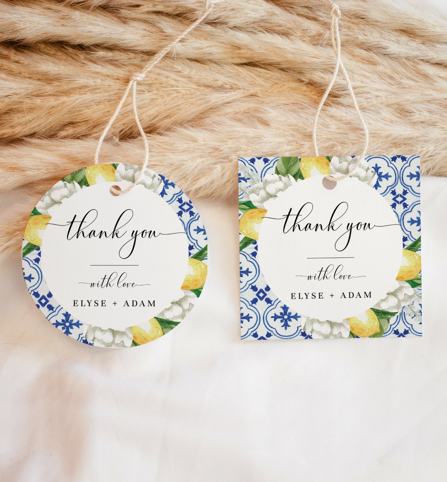 The Med Arch Lemons | Printable Favour Tags Template